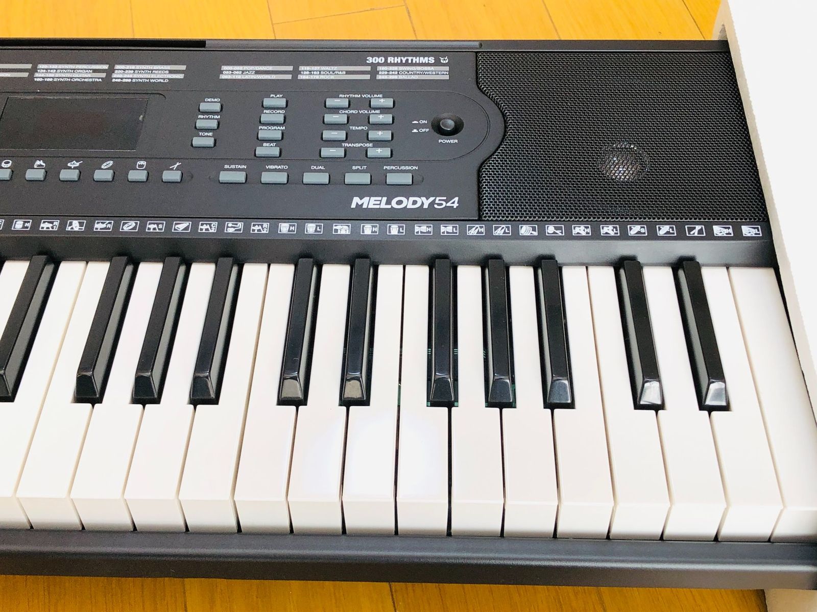 美品☆Alesis 電子キーボード 54鍵盤 Melody 54 スピーカー内蔵 譜面台