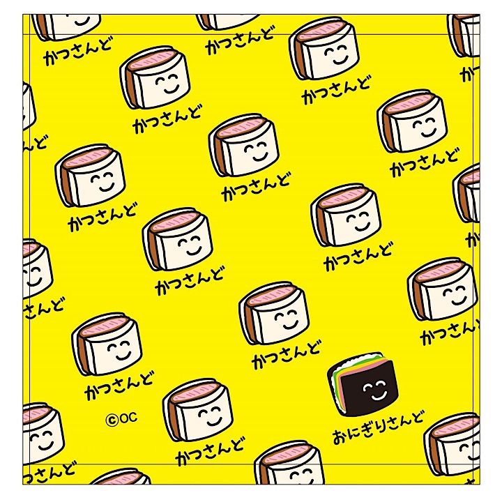 コンビニ おえかきさん プリントハンドタオル ウォッシュタオル 【かつ