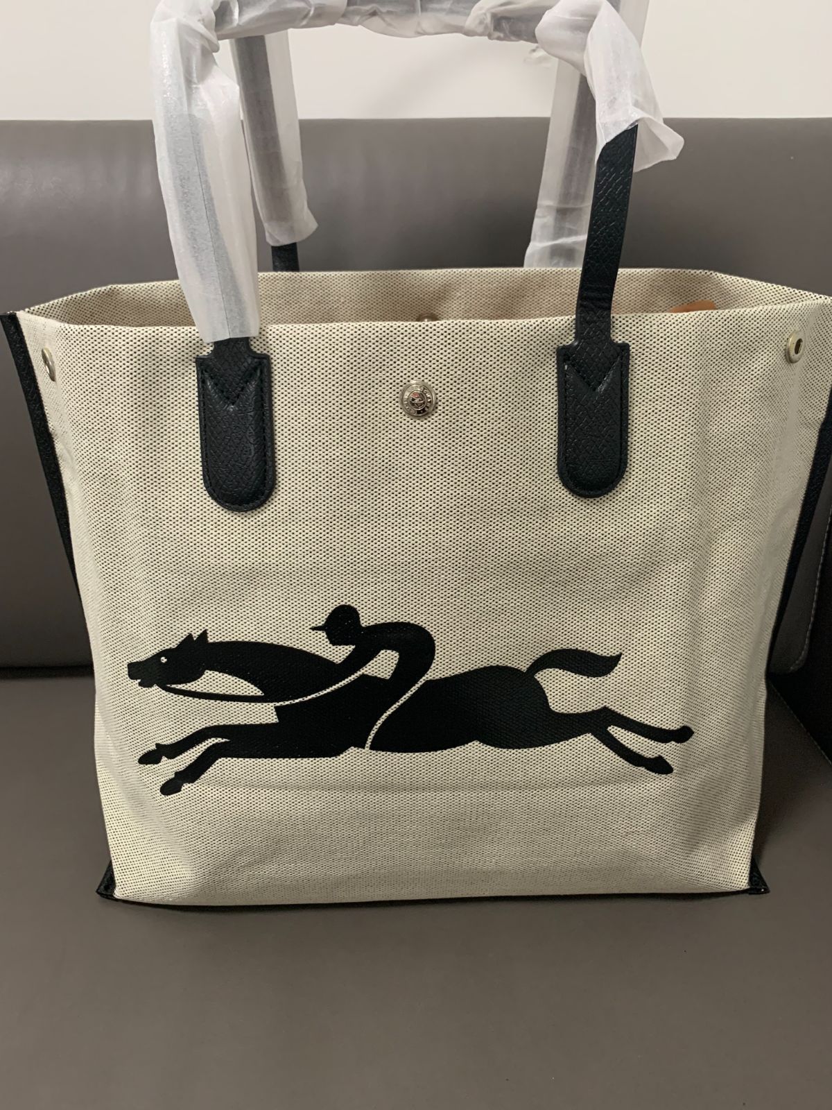 新品 ロンシャン LONGCHAMP ロゾ Lサイズ　キャンバストートバッグ 並行輸入品