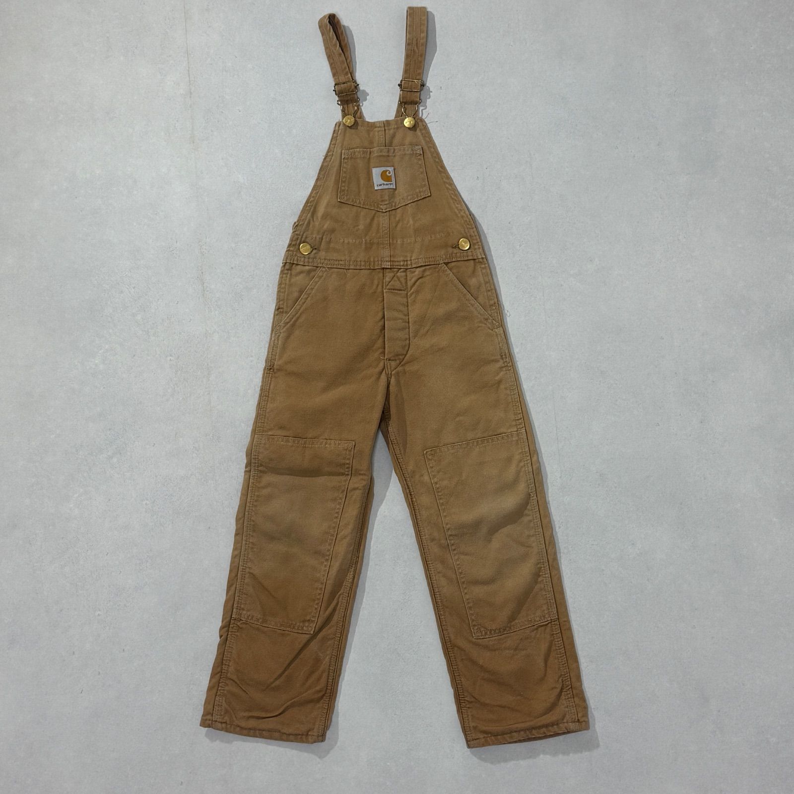120cm 90s アメリカ製 Carhartt Kid Double Knee Overall カーハート キッズ ダブルニー オーバーオール