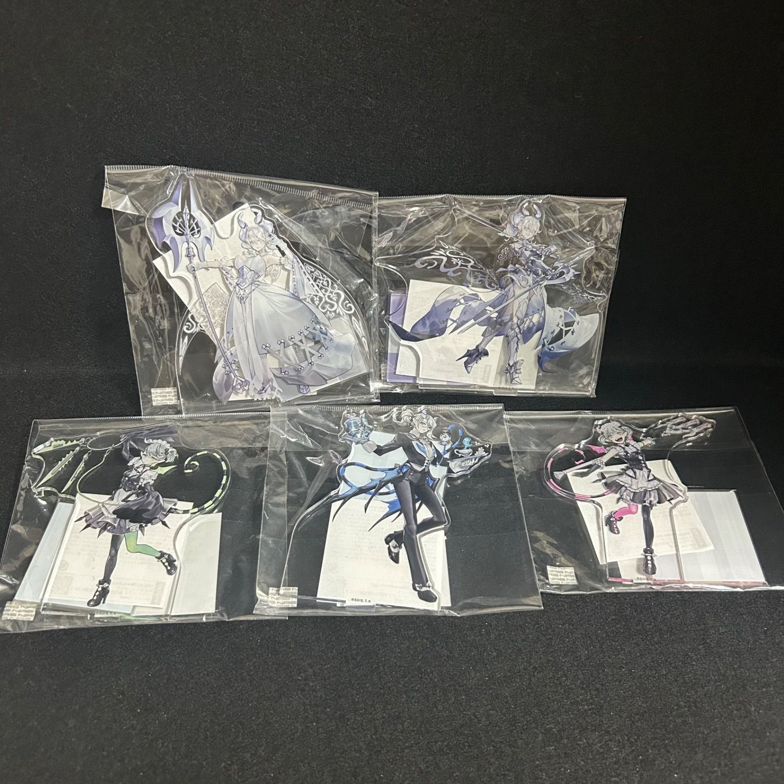 遊戯王 ラビュリンス アクリルスタンド 5個セット アクスタ 白銀