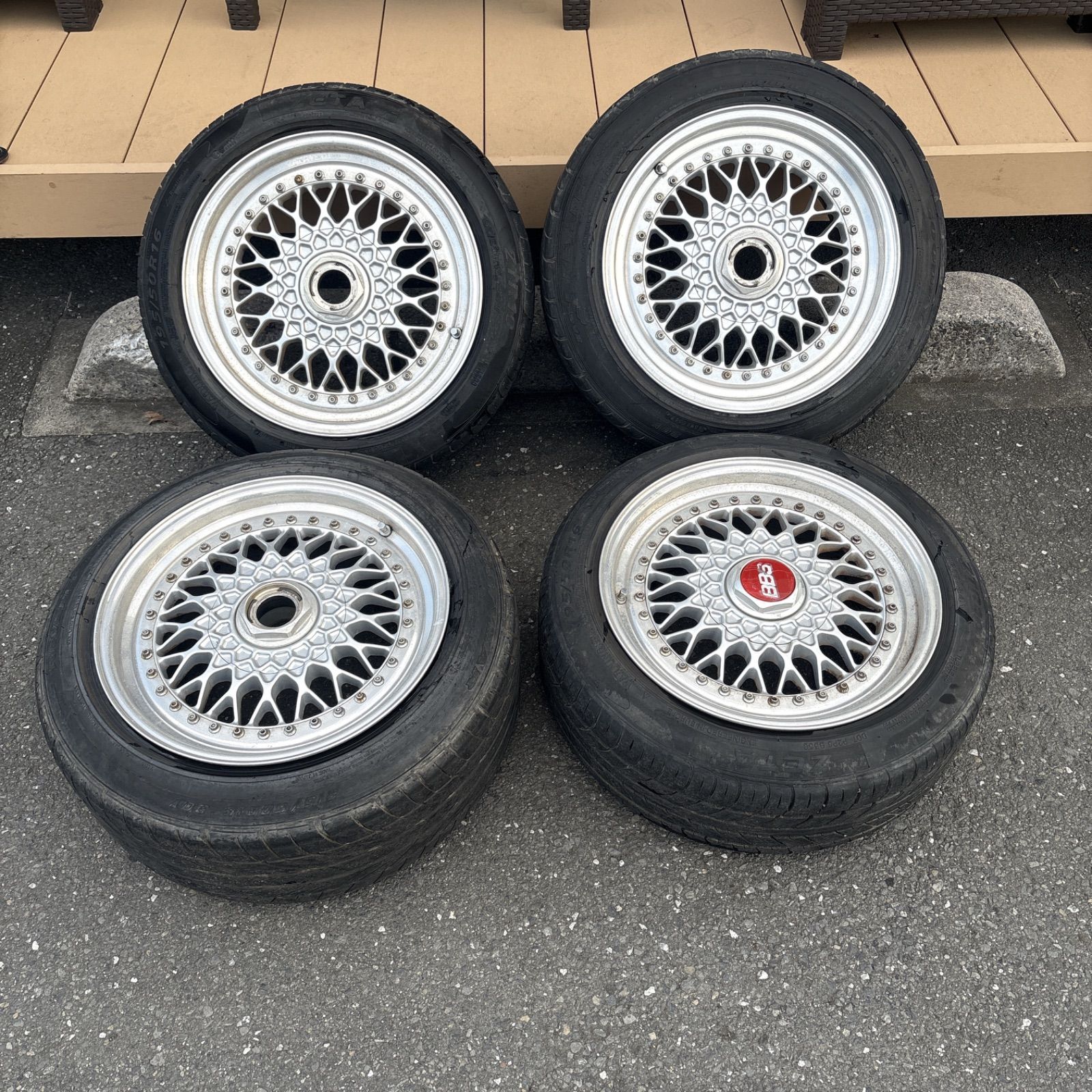 送料無料】BBS 16インチホイールタイヤセット 215/50R16 195/50R16