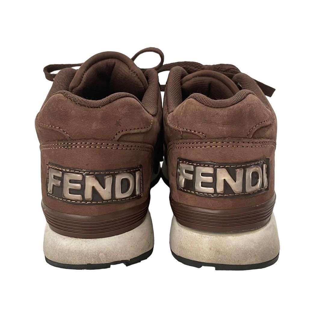 FENDI フェンディ スニーカー シューズ 靴 ローカット ロゴ スエード 