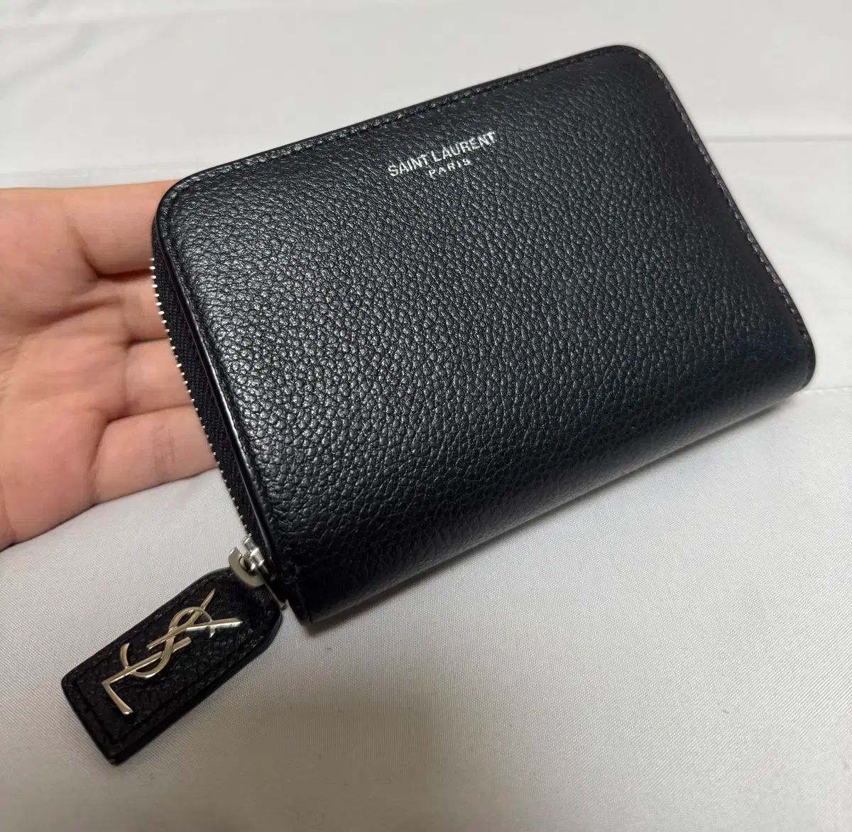 状態良し|正規品 サンローラン リーヴ ゴーシュ 二つ折り財布