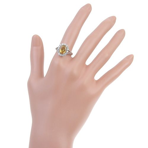 IT2.74/D0.60 インペリアルトパーズ ダイヤモンド リング K18 ホワイト  