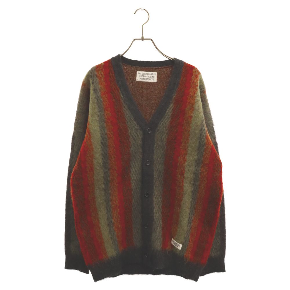 WACKO MARIA (ワコマリア) 19AW STRIPED MOHAIR CARDIGAN
