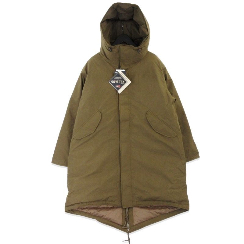 未使用 nanamica ナナミカ ロングダウンコート SUBF358 フィッシュテールダウンコート Wet Sand M タグ付き20020133