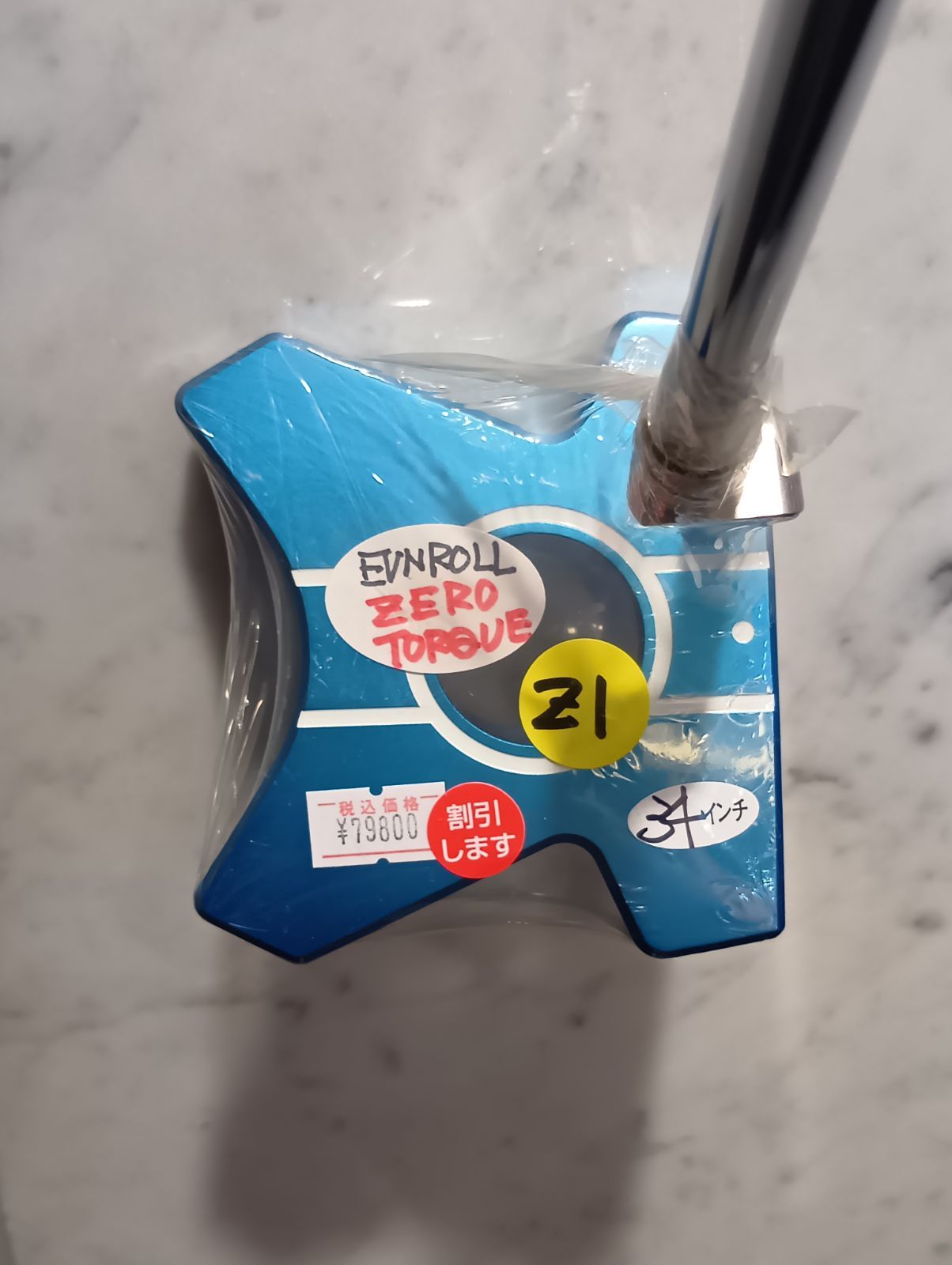 Pt ♥ イーブンロール 38 Tour Spec ZERO Z1 パター 中尺 メンズ 右用 34インチ|Blue USA直輸入品 新橋店