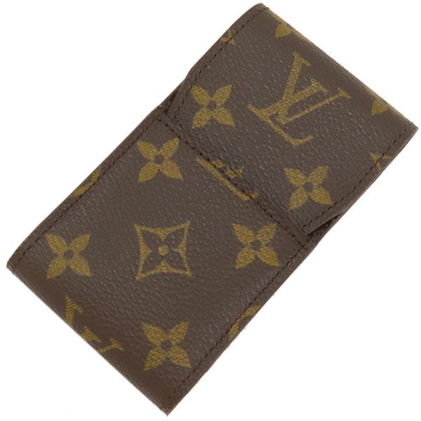 ルイヴィトン LOUIS VUITTON シガレットケース エテュイ シガレット モノグラムキャンバス モノグラム 茶 タバコ入れ  M63024 CT0012【中古】