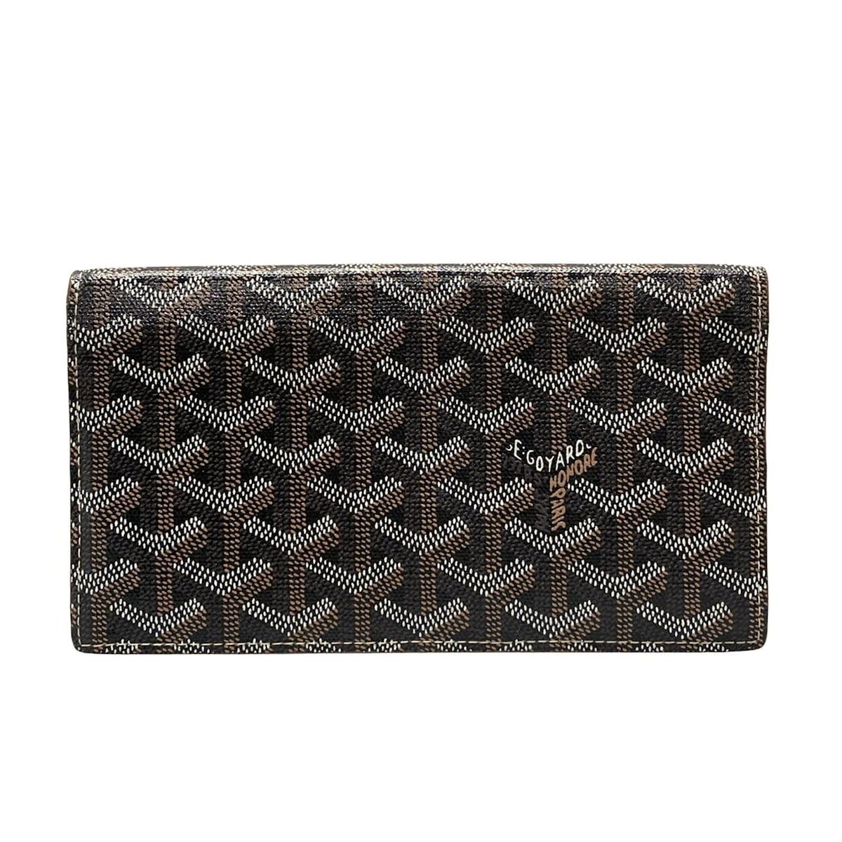 GOYARD(ゴヤール) 長財布 - 黒×ブラウン×マルチ - メルカリ 