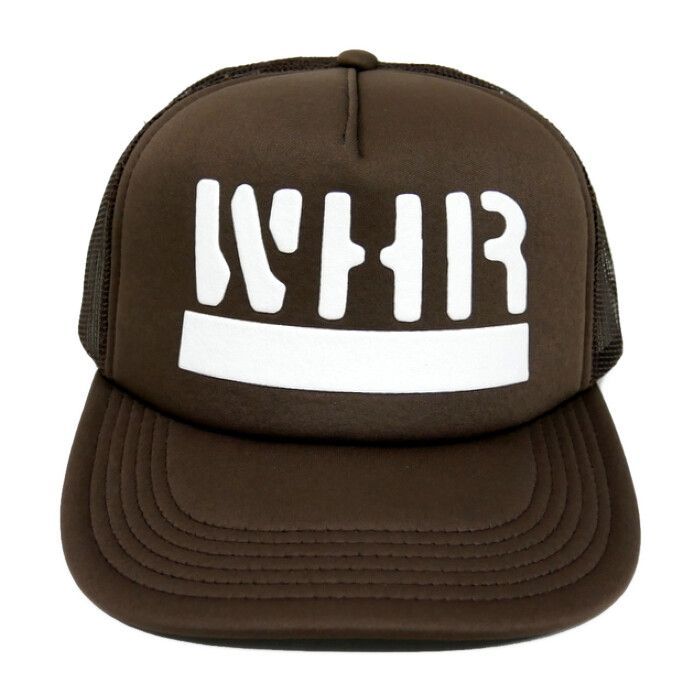 WESTERN HYDRODYNAMIC RESEARCH WHR ウエスタンハイドロダイナミックリサーチ 正規 23SS TRUCKER MESH CAP メッシュキャップ トラッカー ロゴ刺繍 BROWN ブラウン 茶