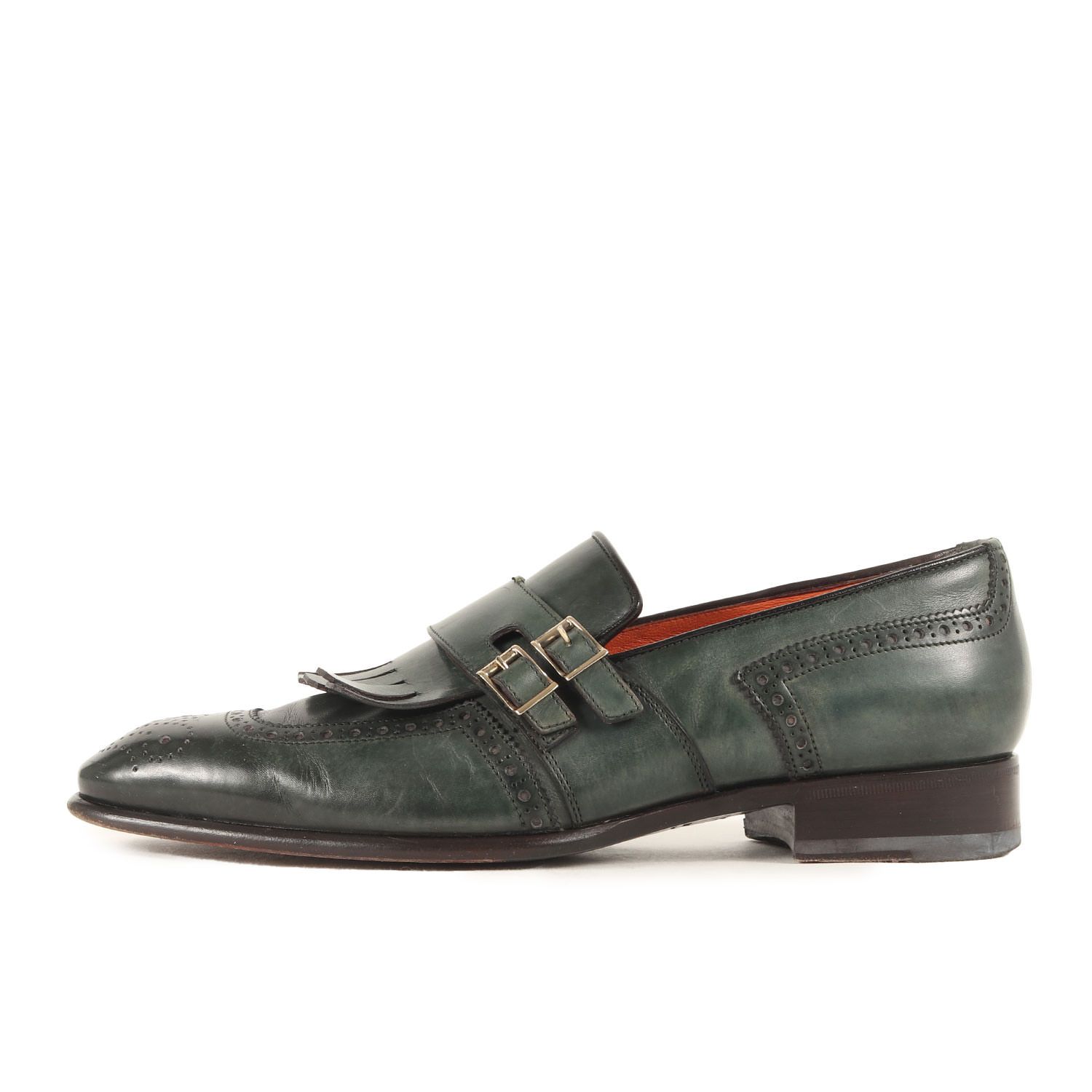 サントーニ 手塗り パティーヌ仕上げ ブロ-キングブーツ サイズ6