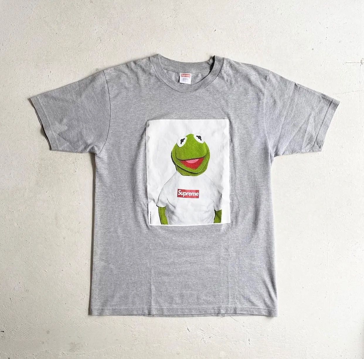 08SS SUPREME カーミット Tシャツ Kermit グレー L-