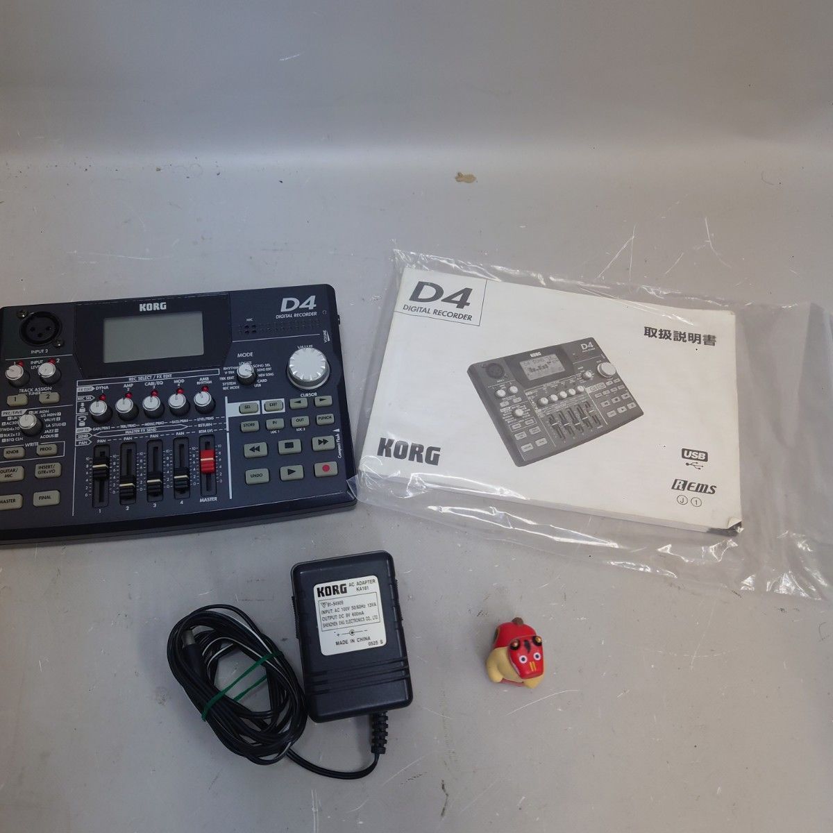 動作品 KORG D4 デジタルマルチトラックレコーダー アダプター 取扱説明書付 送料無料 コルグ z-2262