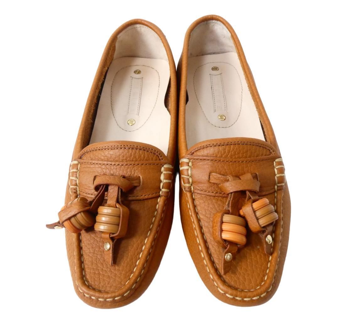 美品 CELINE セリーヌ サイズ37 約24㎝ マカダム ドライビングシューズ