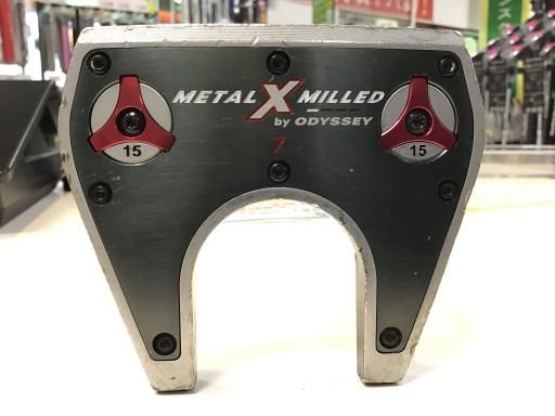 オデッセイ METAL-X MILLED 7 35インチ パター PT スチール フレックスその他 メンズ 男性用 右利き 右用 Dランク ゴルフクラブ