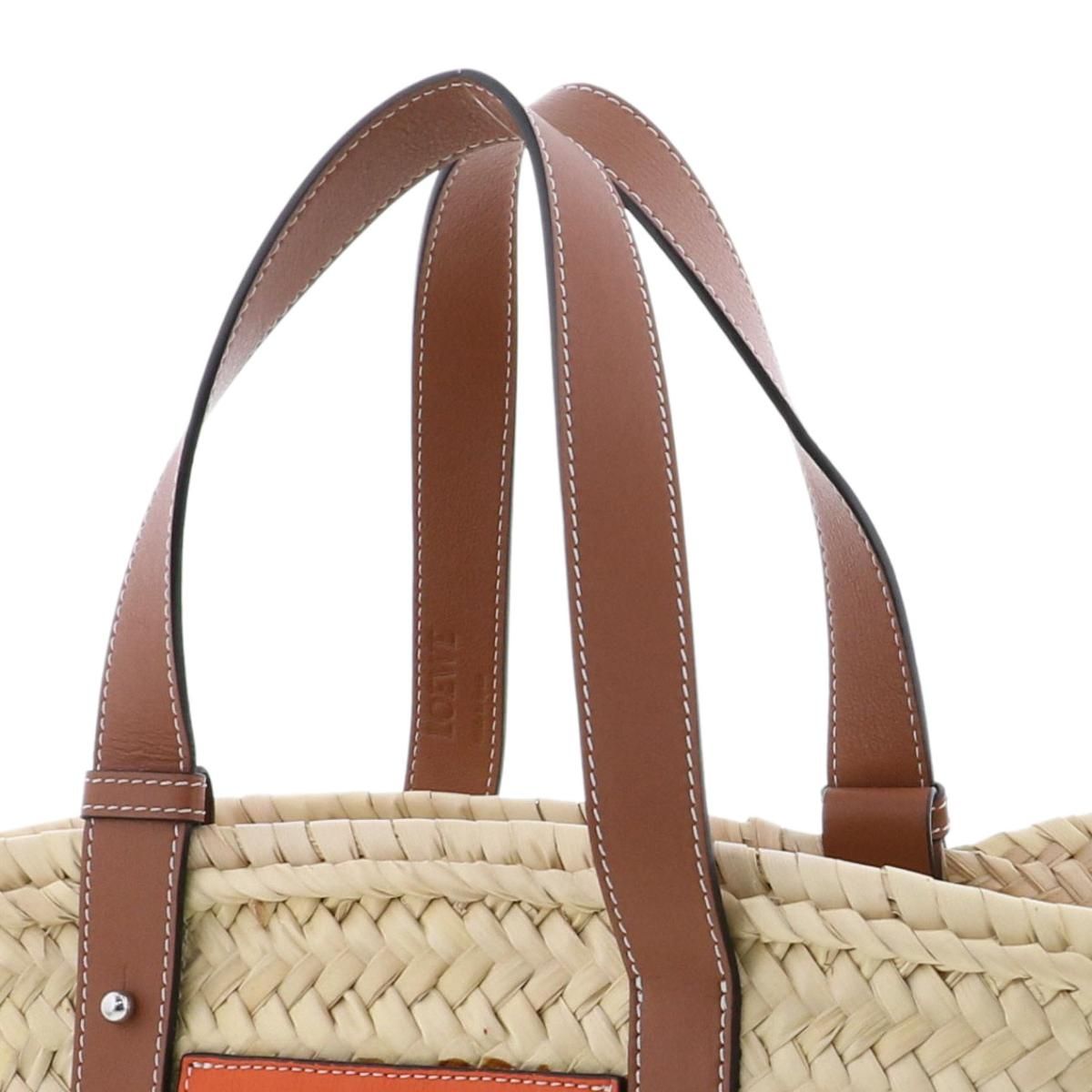 美品【ロエベ】エレファント バスケットバッグ スモール　ラフィア　ハンドバッグ LOEWE （ロエベ） バスケットバッグ スモール バッグ トート