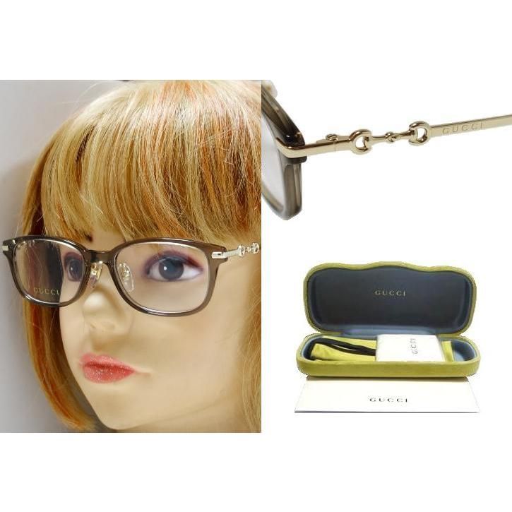GUCCI 】グッチ メガネフレーム GG1129OJ 004 ブラウンクリア