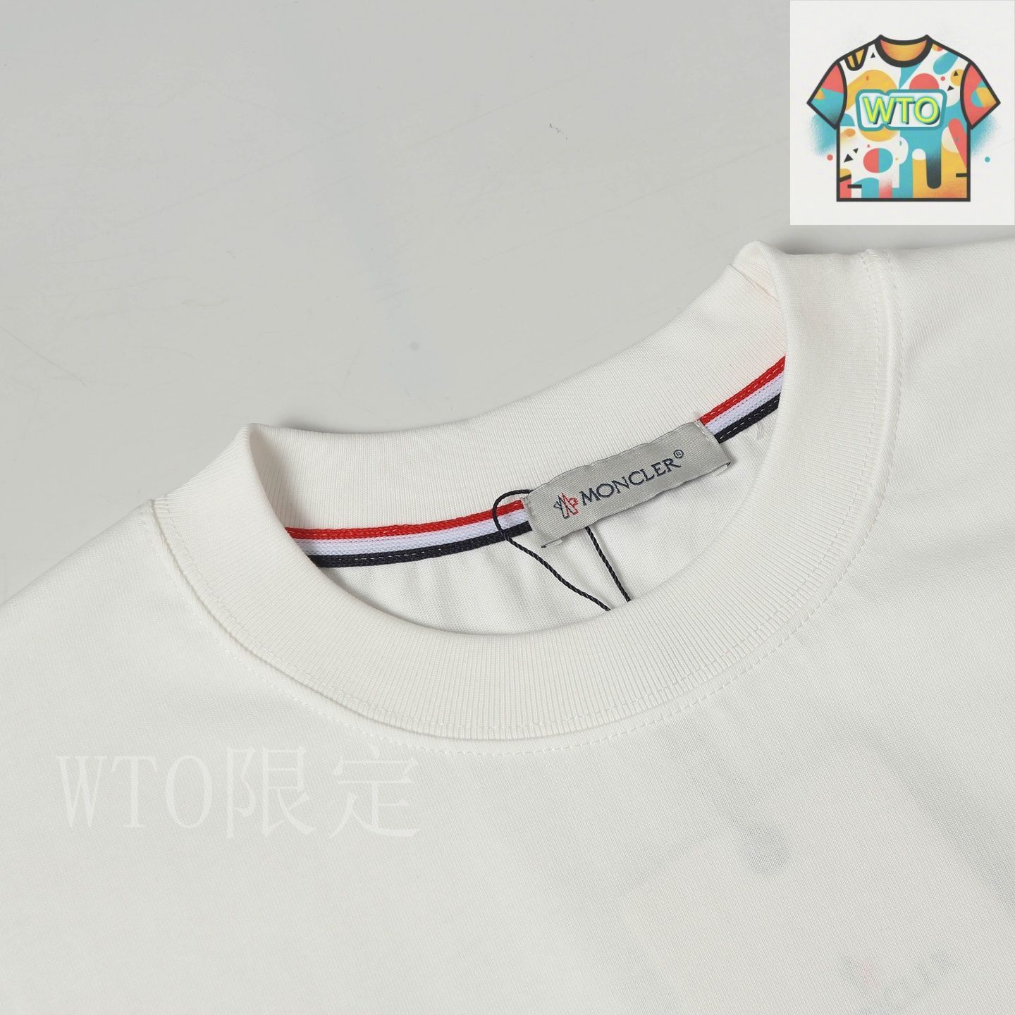 今日特価】Moncler 2025ss タオル刺繍サインロゴ T シャツ-2