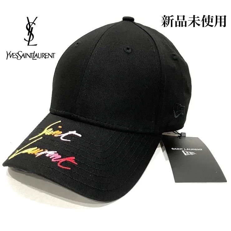 新品未使用タグ付き】Saint Laurent Paris New Era 9 FORTY 694785 YCL36 ロゴ刺繍 ベースボールキャップ  レインボー - メルカリ