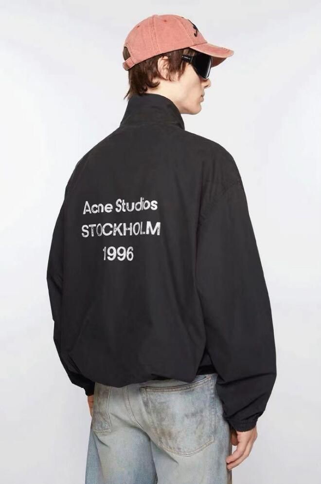 Acne Studios 23AW ロゴジッパージャケット ブラック