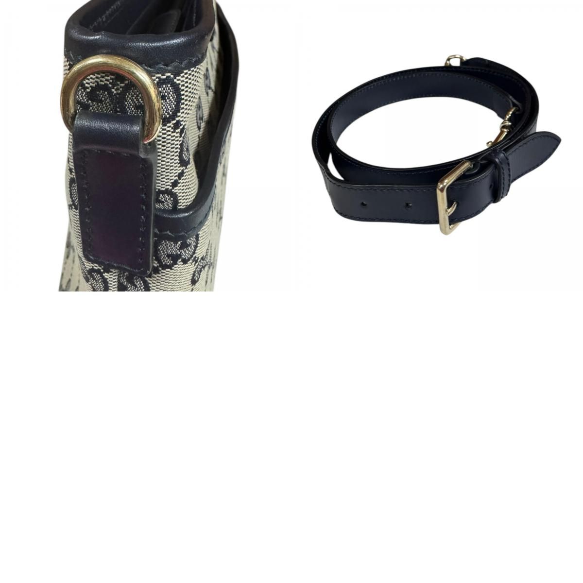 グッチ シェリー ショルダーバッグ GGキャンバス 388926 ネイビー