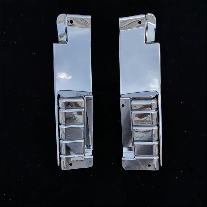 Chrome Truck Parts ふそう 2ト ジェネレーションキャンター 標準車 メッキ マットガードカバー 左右セット トラックパーツ