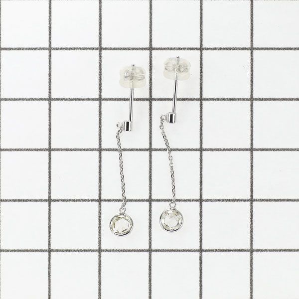 pt900 ローズカットダイヤモンドピアス 5.5ミリの贅沢な輝き ローズカット ダイヤモンド アンティークデザイン