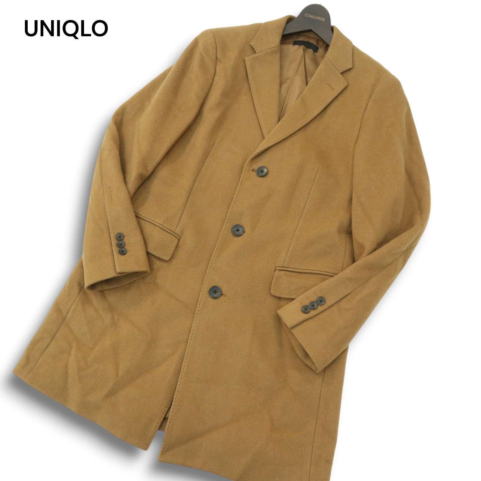 UNIQLO ユニクロ 秋冬 ウール カシミヤ☆ チェスター コート Sz.M