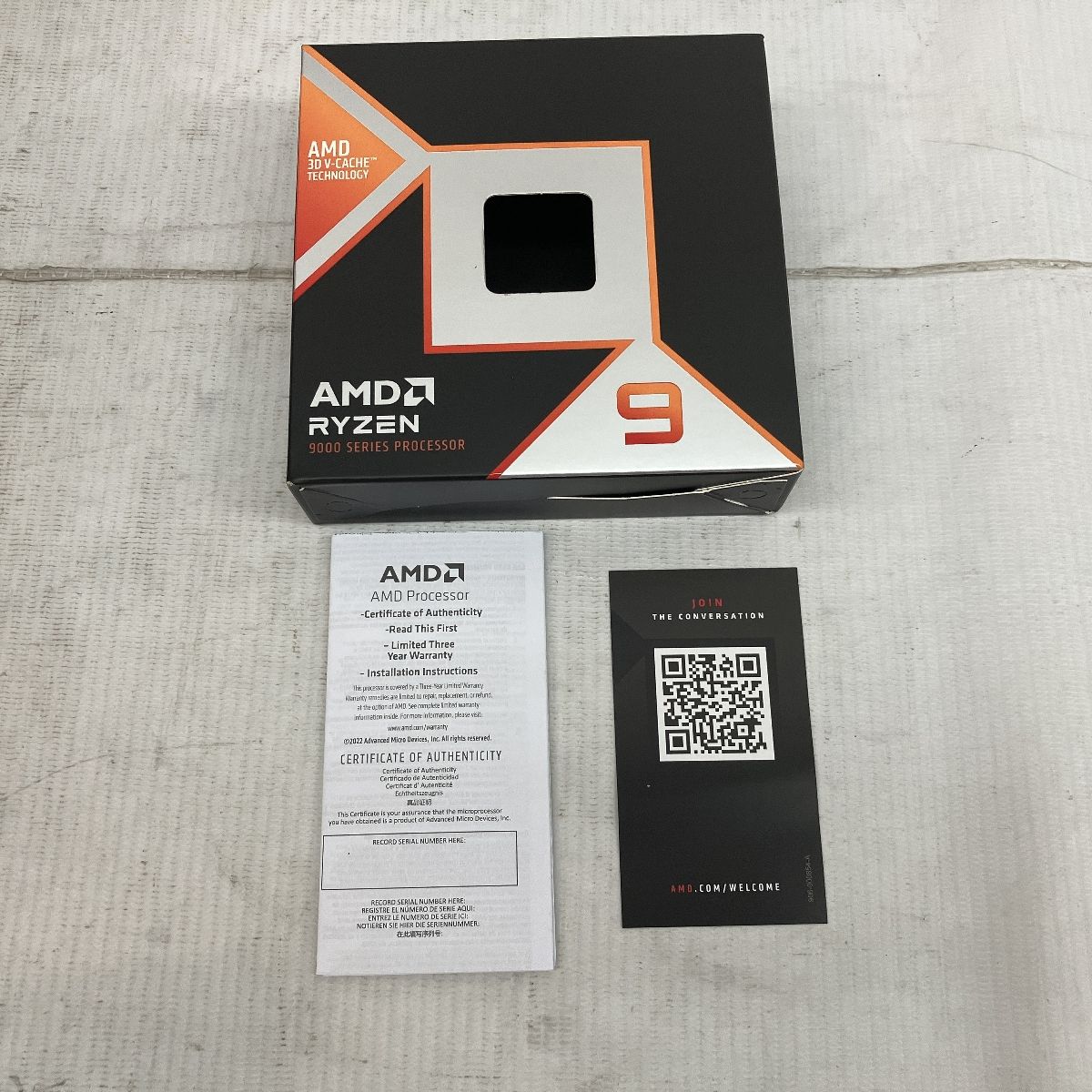 AMD Ryzen 9 9950X3D BOX 100-100000719WOF CPU PCパーツ 開封済
