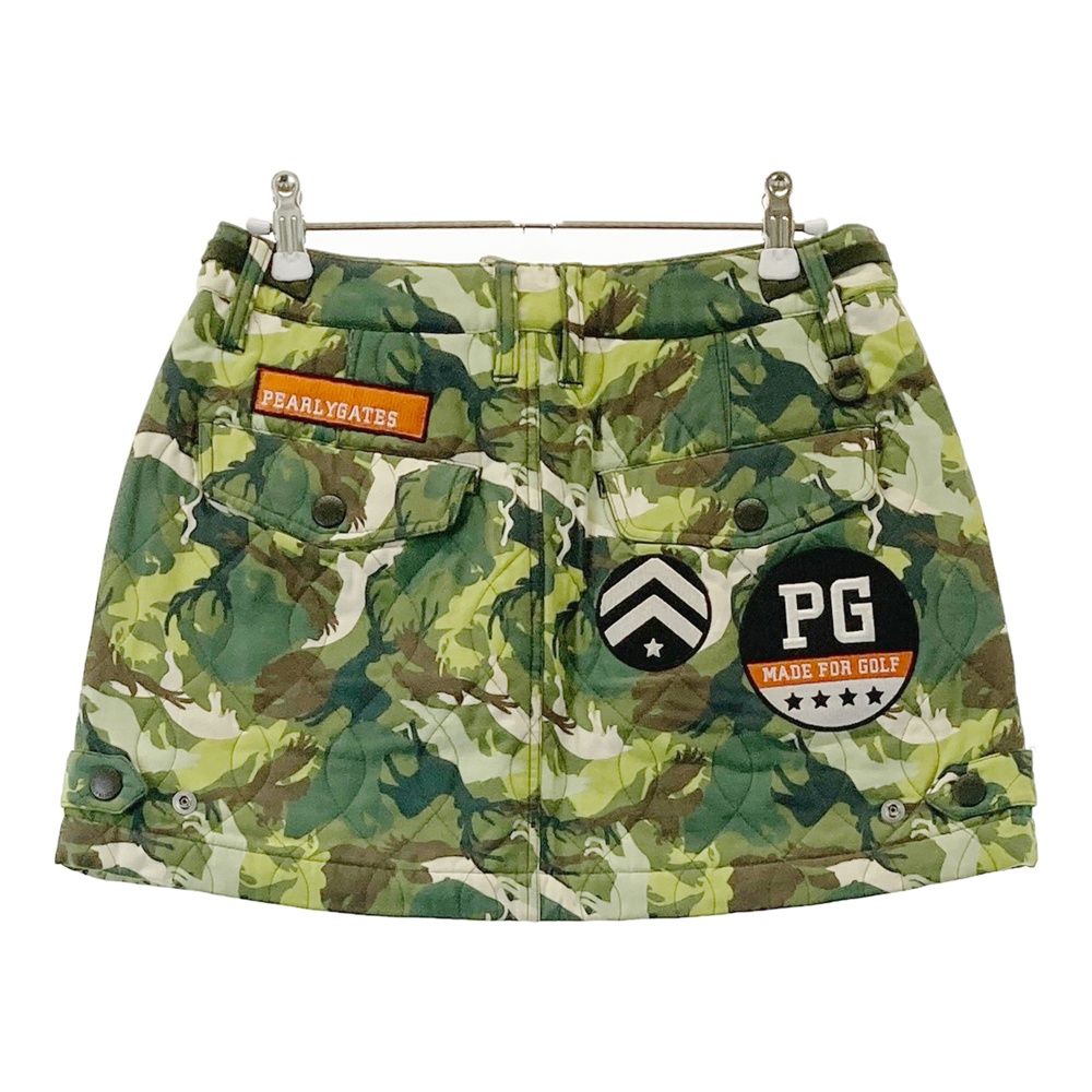 新品！PEARLY GATES 迷彩スカート サイズ0 サイズ：0 PEARLY GATES パーリーゲイツ 中綿スカート カモフラ 迷彩柄