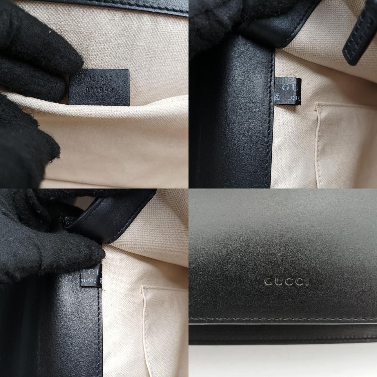 グッチGucciディオニュソスブラック×グリーン×レッドレザー421999E019267976