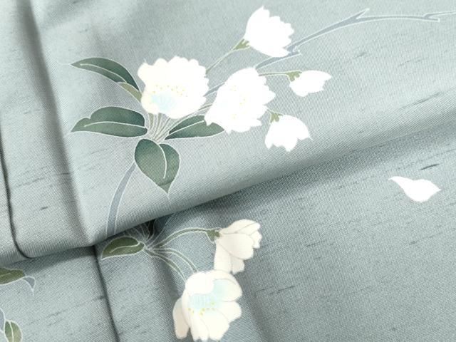 平和屋着物○本加賀友禅作家 村越幸雪 訪問着 白山紬 童子遊び 正絹