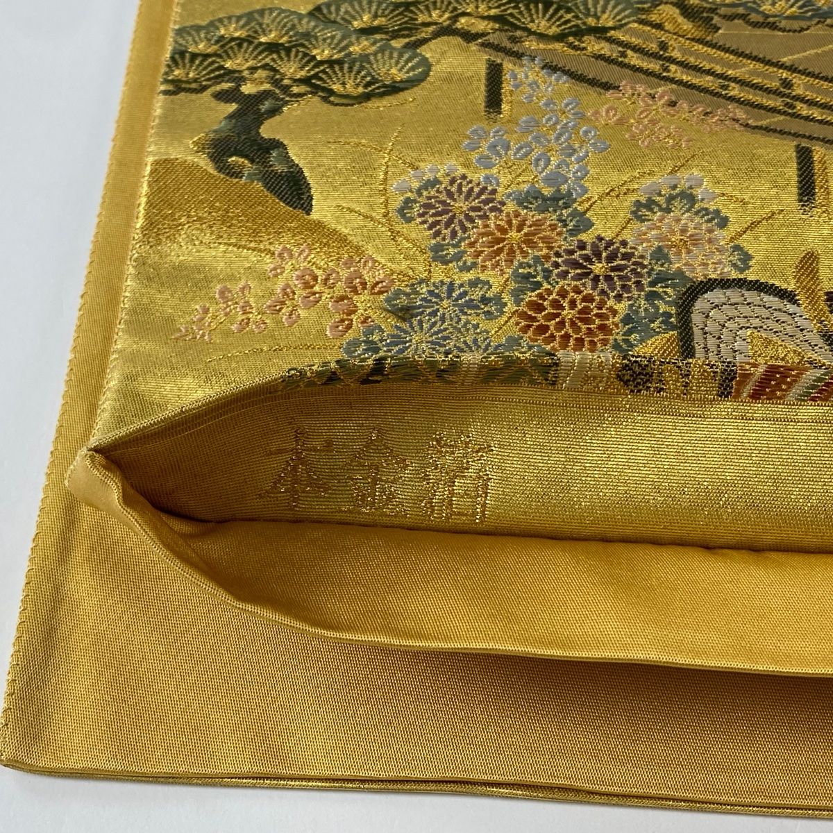 お太鼓柄］ 袋帯 本金箔 439cm O-730
