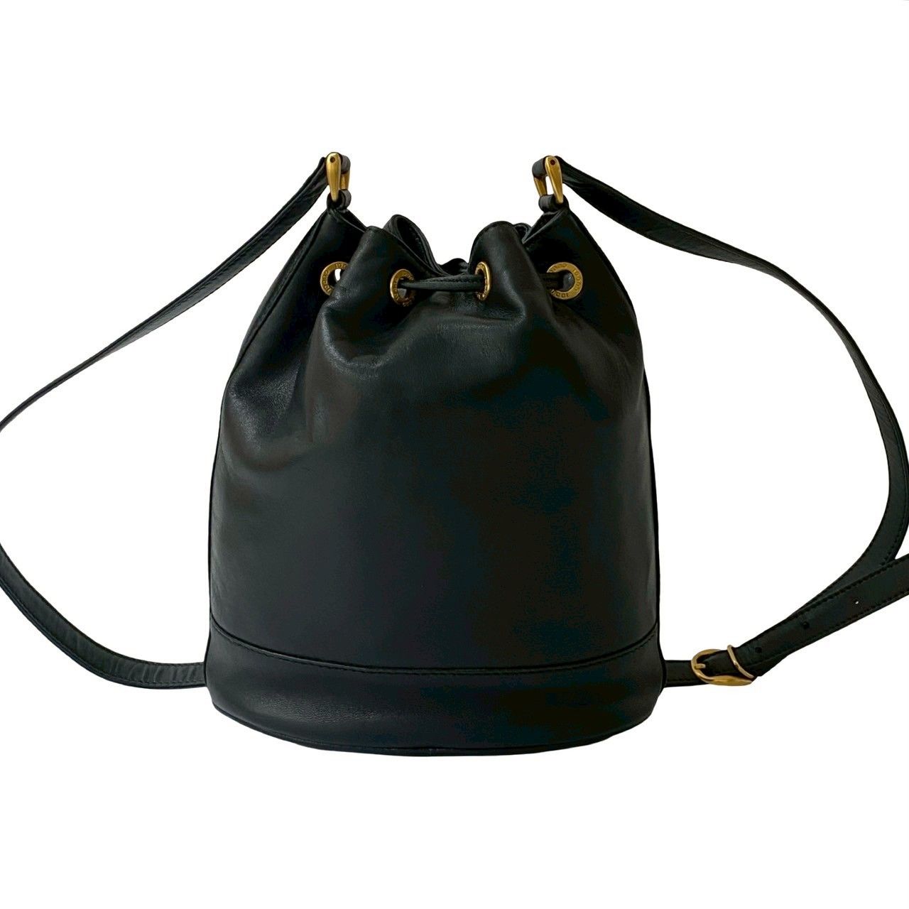 極 美品 GUCCI グッチ オールドグッチ ホースビット ロゴ 金具 レザー 