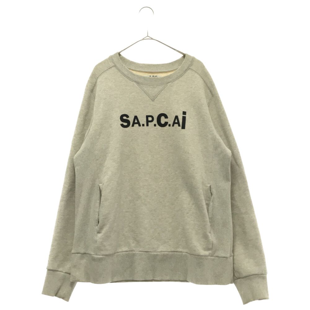 Sacai (サカイ) 21SS ×A.P.C. LOGO PRINT SWEAT CREW 21E2-COEON-M27656 アーペーセー