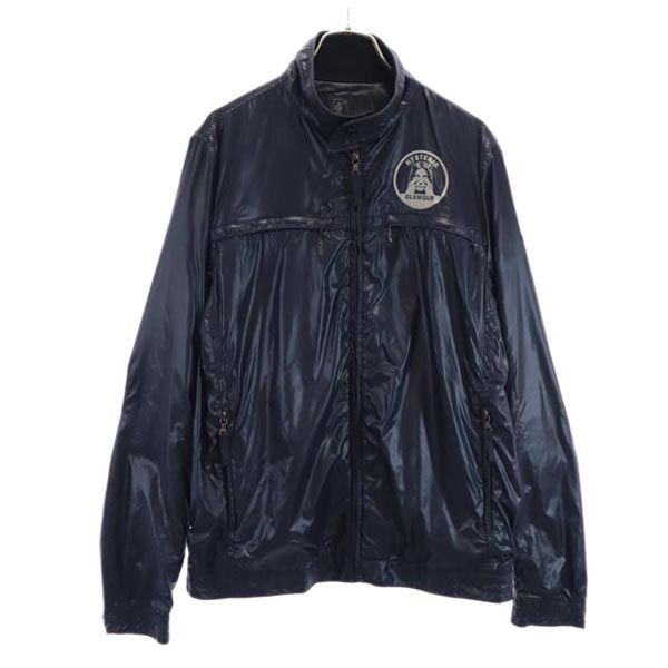 ヒステリックグラマー ロゴプリント ナイロンジャケット M ネイビー