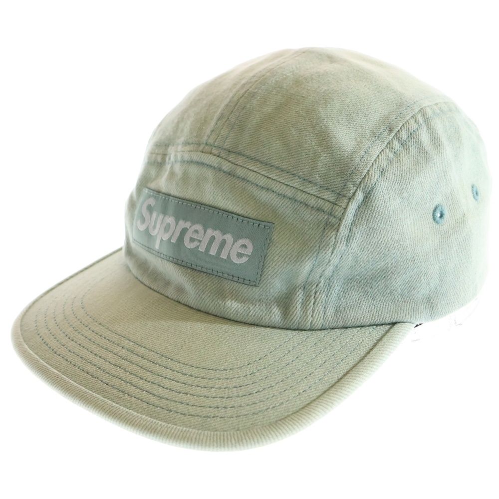 SUPREME シュプリーム 24SS Denim Camp Cap デニム ボックスロゴ キャンプキャップ 帽子 インディゴ