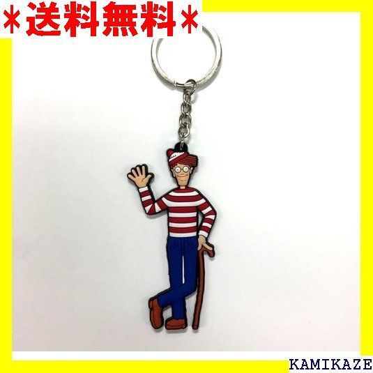 ☆大人気_Z036 ラバーキーチェーン Wally ウォーリー キャラクター D