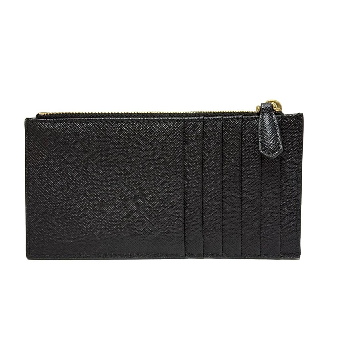 PRADA プラダ コインケース 黒 レザー 最安値挑戦中☆PRADA☆フィアーノレザー カードケース☆BLACK