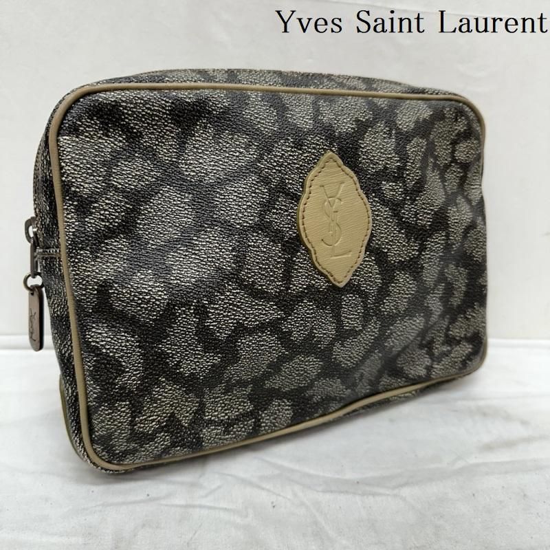 袋付き】Yves Saint Laurent サンローラン クラッチバッグ