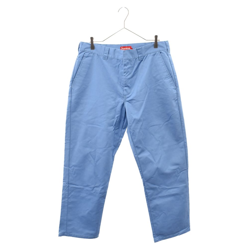 SUPREME (シュプリーム) 19SS Work Pant T/Cツイル ワークパンツ チノパンツ スモークブルー - メルカリ