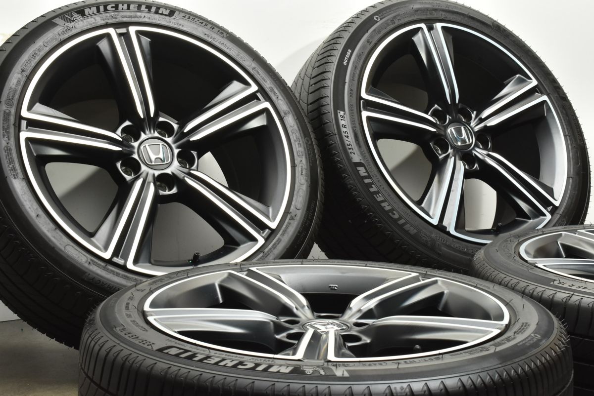 使用僅か ホンダ CY2 アコード e HEV 純正 18in 8J 50 PCD114.3 ミシュラン eプライマシー 235 45R18 ノイズリデューシング