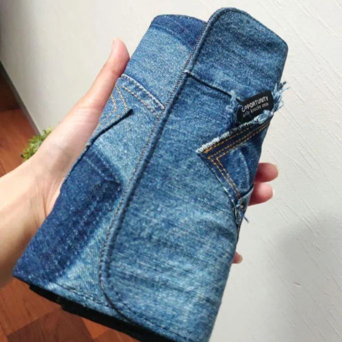 No.567【DENIM✖️Wallet】デニムリメイクウォレット✨やりくり財布