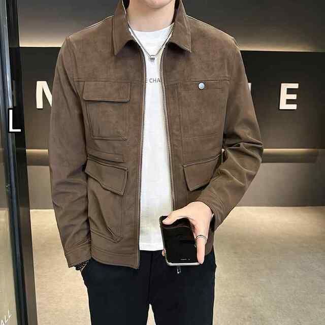 [L]秋冬 コーデ メンズ  服 シンプル ファッション オシャレ 大人 かっこいい 大きいサイズ ストリート 紳士服 バック ジャケット アウター ハイエンド カジュアル コート