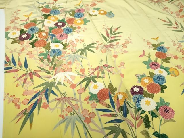 平和屋着物○本加賀友禅作家 村上堅正 訪問着 吉祥花文 暈し染め 正絹