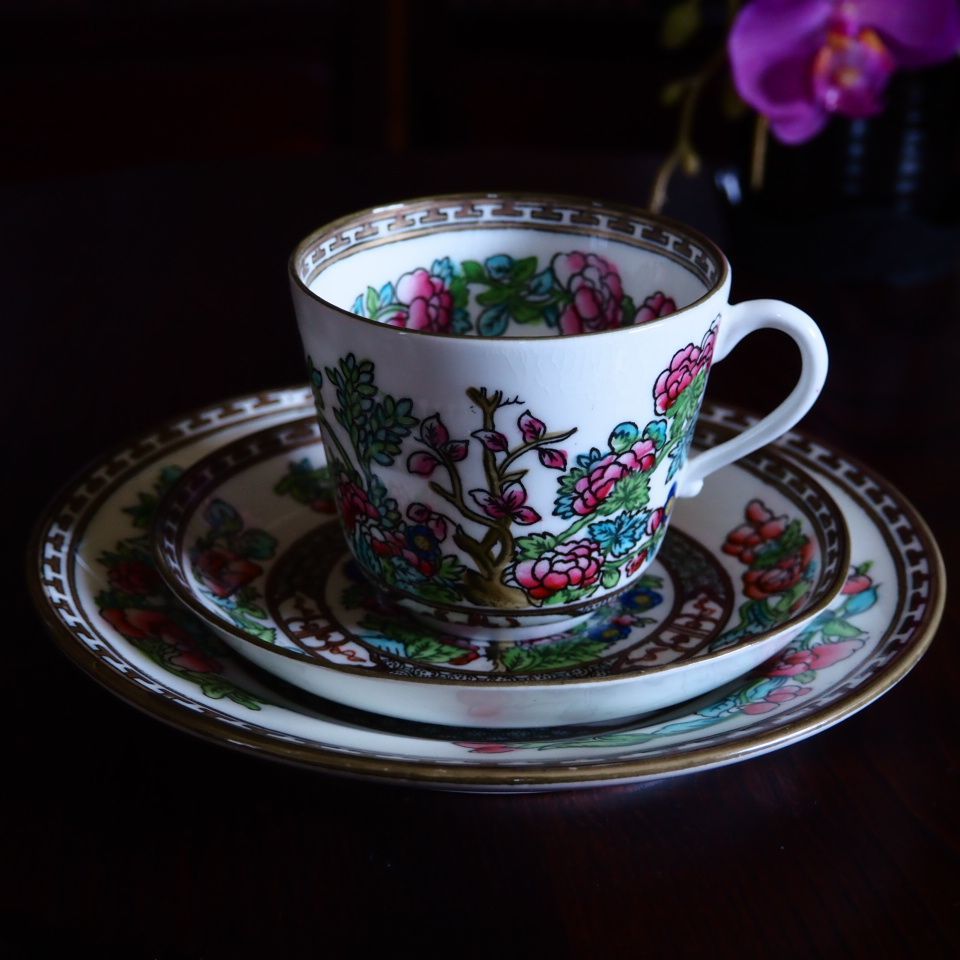 COALPORT インディアンツリーブルー カップ ミニチュア】美品 英国