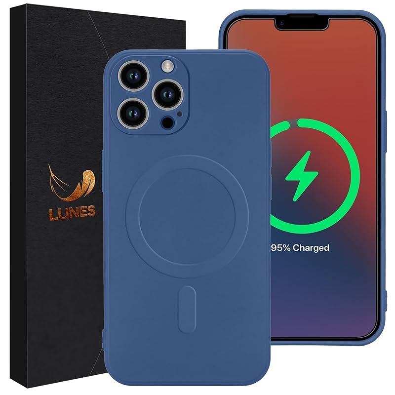 [LUNES] iPhone 13 Pro Max ケース Magsafe対応 AIR LIQUID for iPhone 13 Pro Max (6.7 inch) マグセーフ対応 薄型 傷防止 カメラ保護 黄変防止 耐衝撃 軽量 ワイヤレス充電対応 レ 0