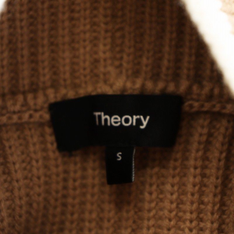 セオリーリュクス 23AW LANA CASH KARENJA TNECK ニット セーター 長袖 ハイネック ウール カシミヤ混 S 茶 3301710 セオリーリュクス theory luxe 23AW LANA CASH KARENJA TNECK