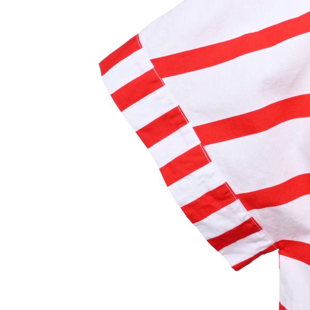 CHANEL ボーダー マリン バックボタン トップス - メルカリ 